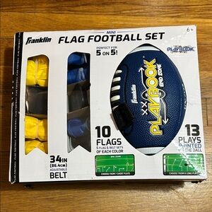 Mini Flag Football Set - Blue and Yellow